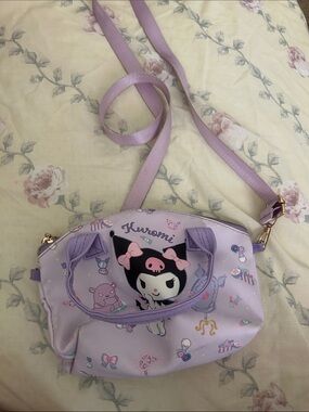 Kuromi Lavender Crossbody Bag